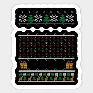 ugly sweater Sticker